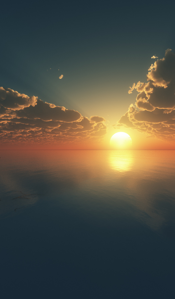 Облачное небо и закат