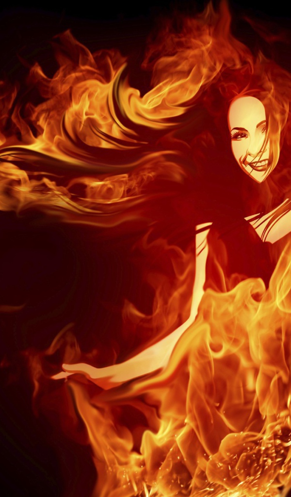 Огненная девушка