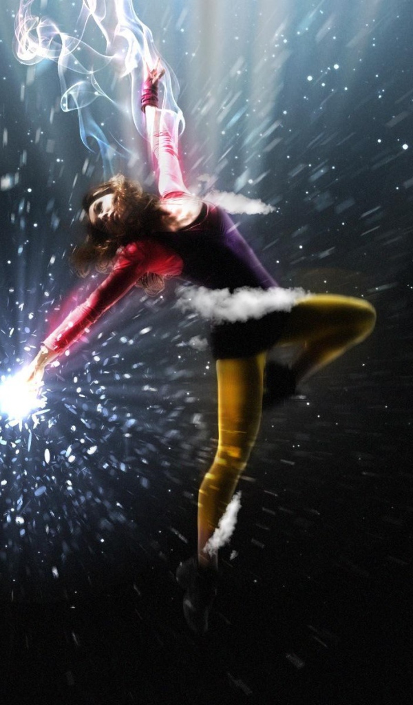 Девушка в полете