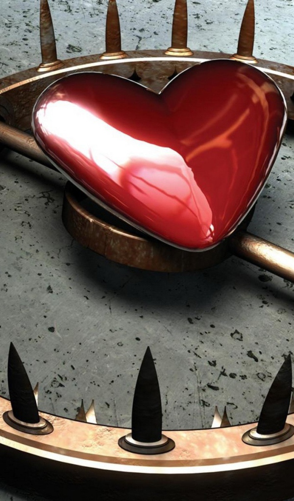 Сердечко приманка в капкане