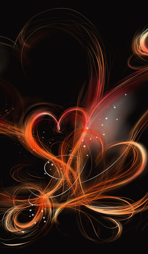 Линии в форме сердечек