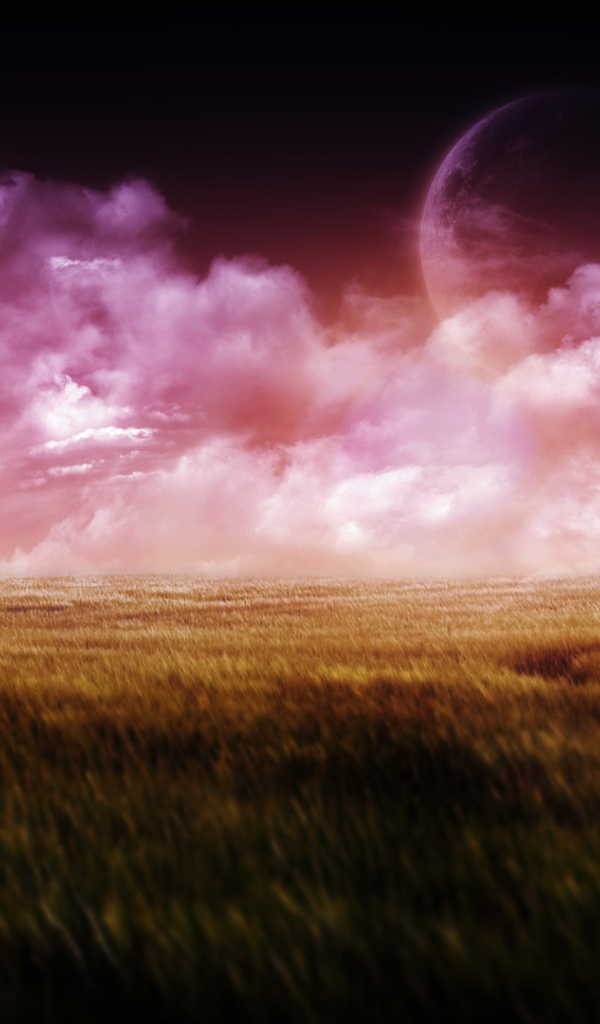 Планета за розовыми облаками