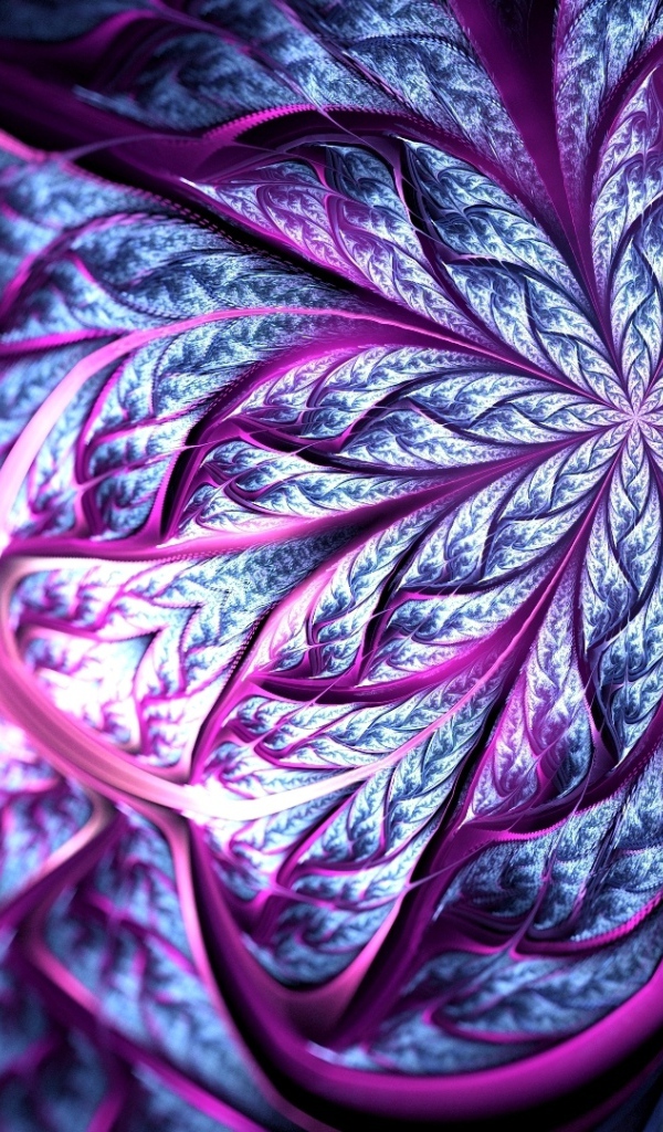 Сиреневый абстрактный цветок