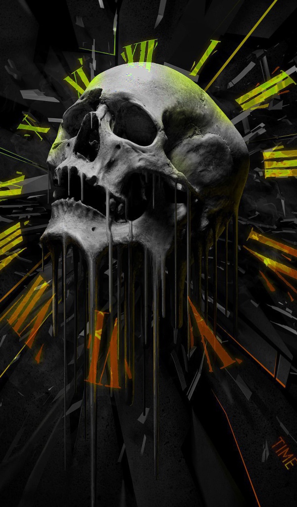 Часы с черепом