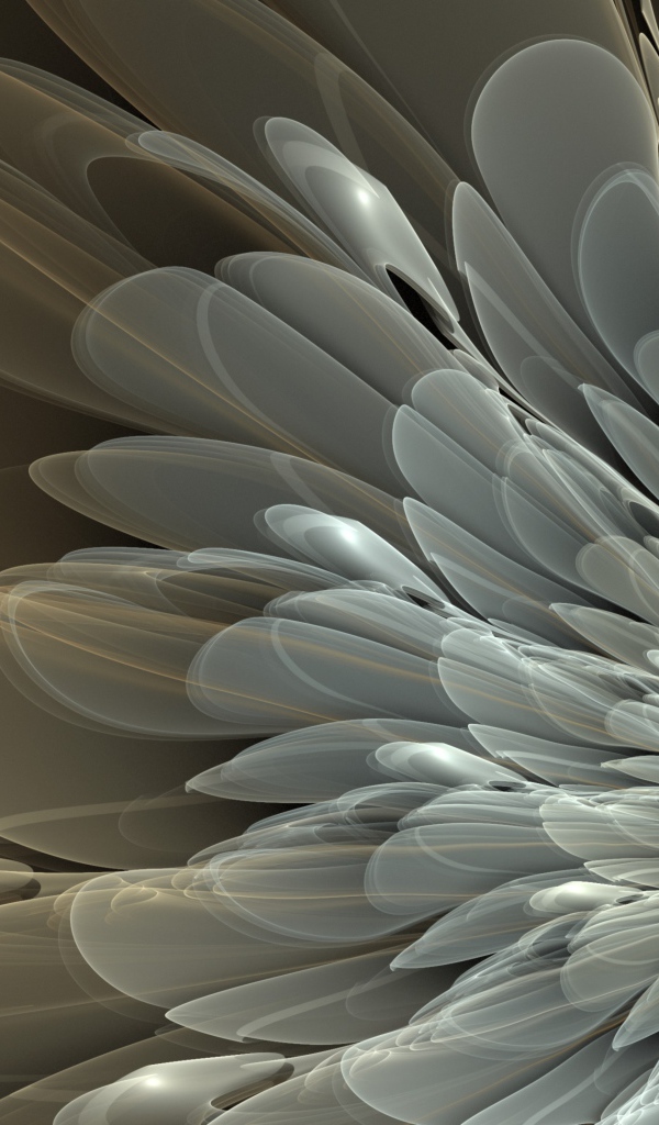 Белый абстрактный цветок