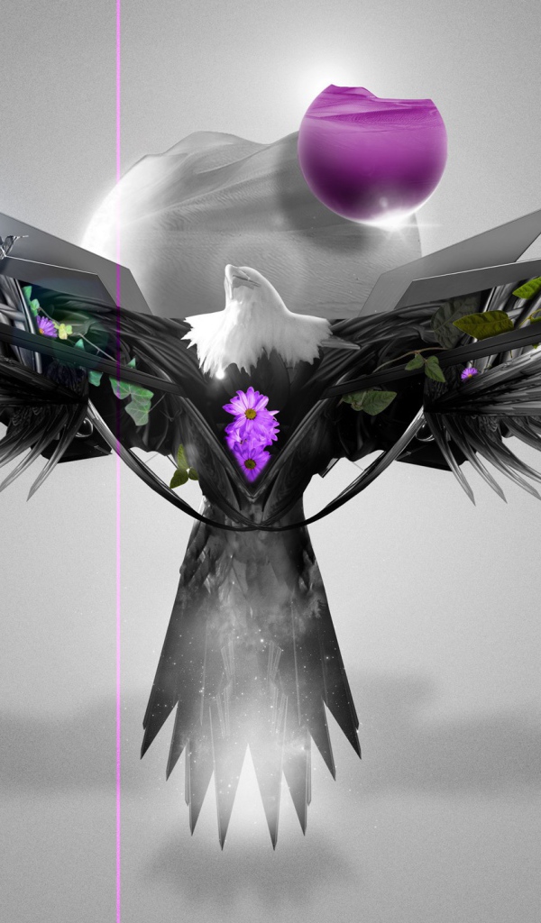 Абстрактный символ из птицы