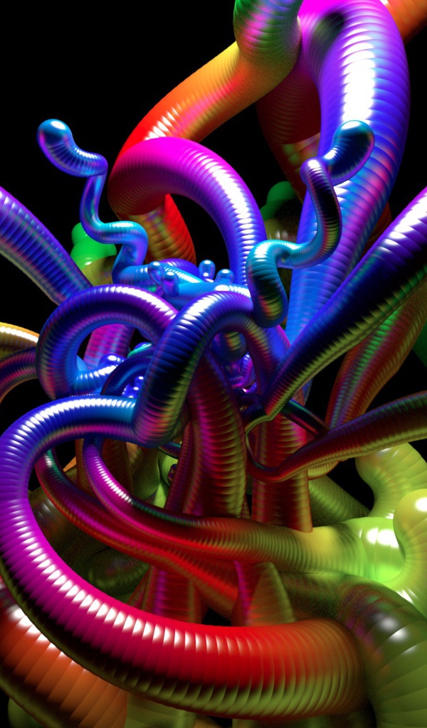 Разноцветные гибкие трубки