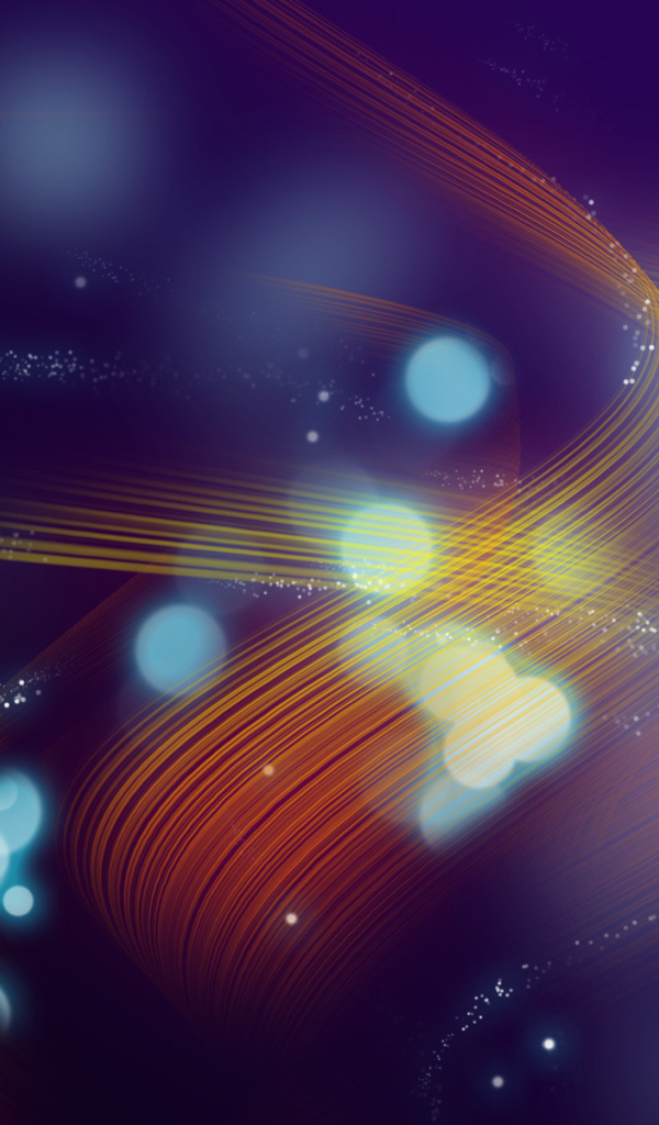 Волнистые линии на синем фоне