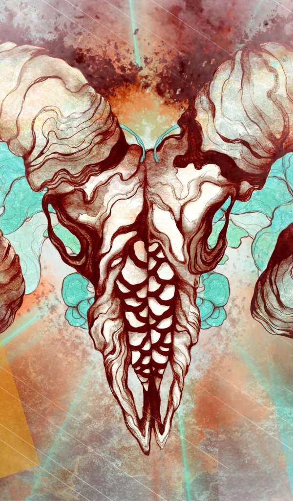 Череп с рогами