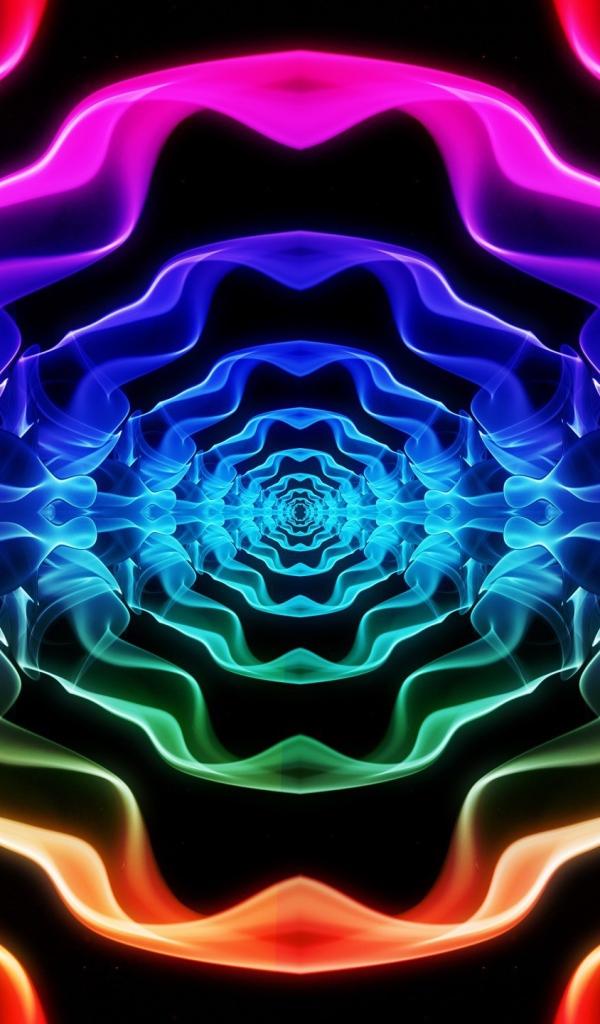 Абстрактный цветной тоннель