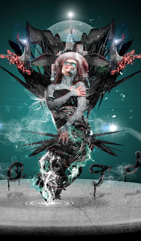 Абстракция с женщиной