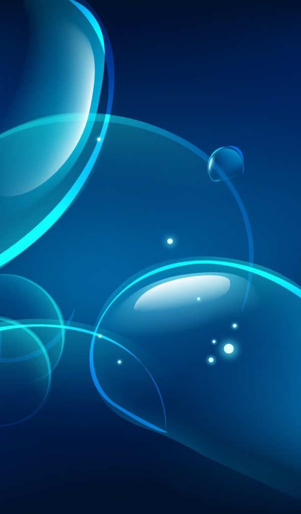 Пузыри на синем фоне