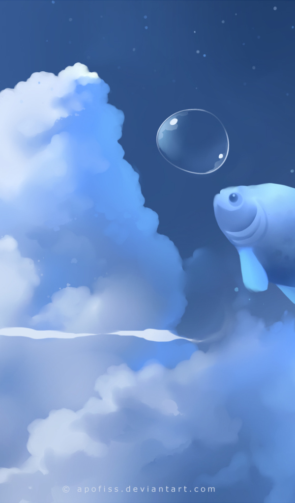 Рыба в облаках