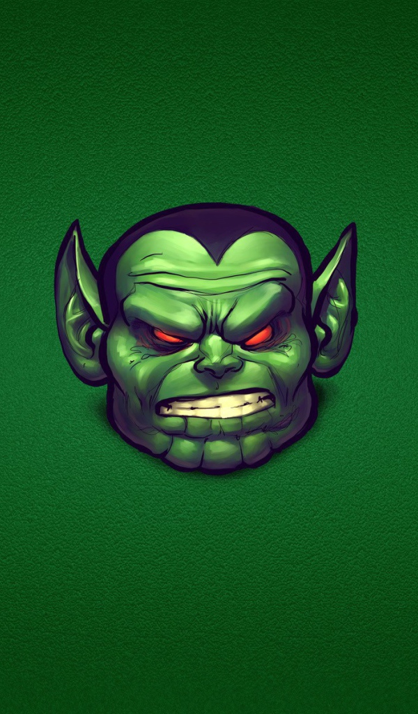 Маска на зеленом фоне