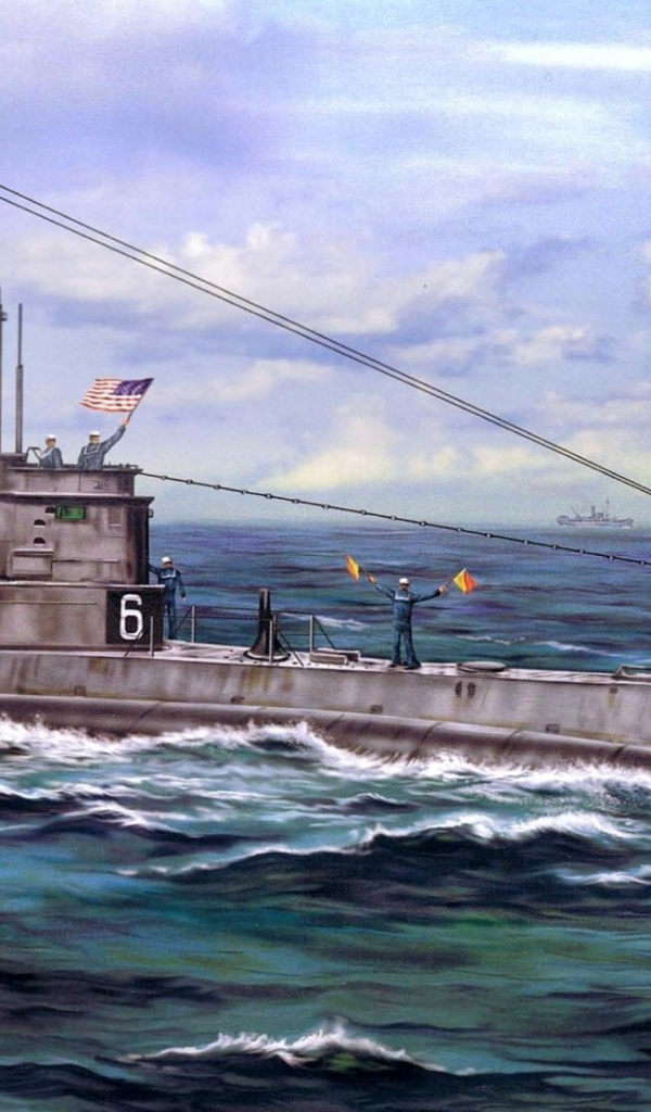 Взрыв у борта подводной лодки