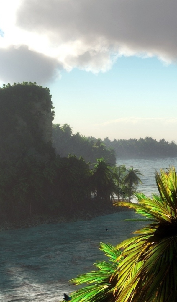 Корабль подходит к берегу