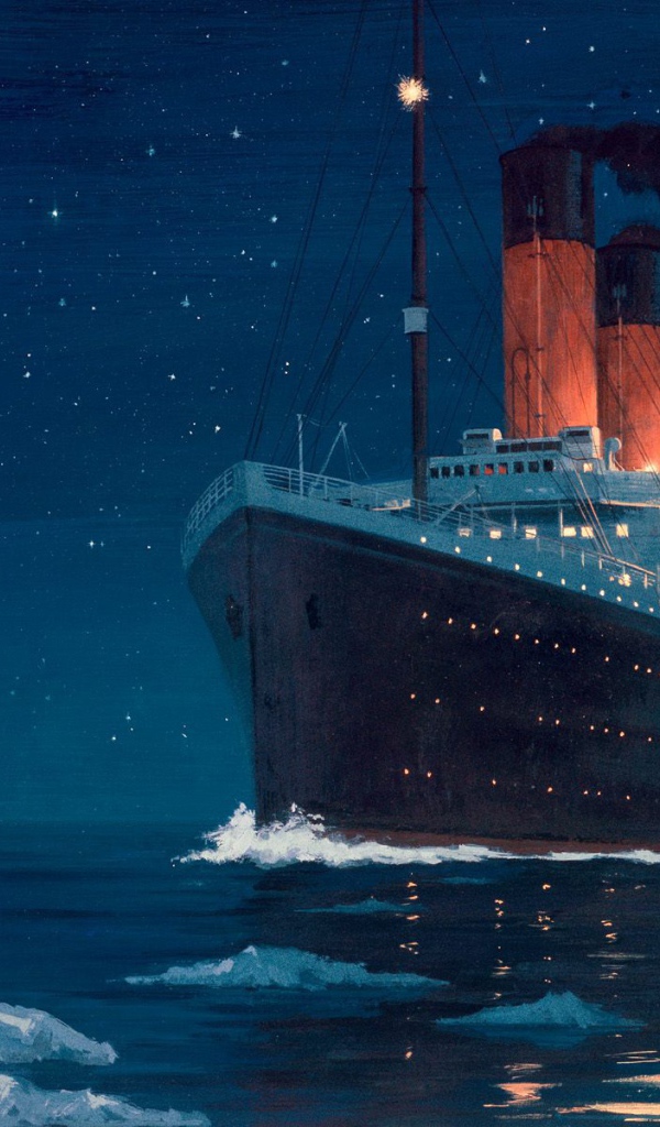 Титаник приближается к айсбергу