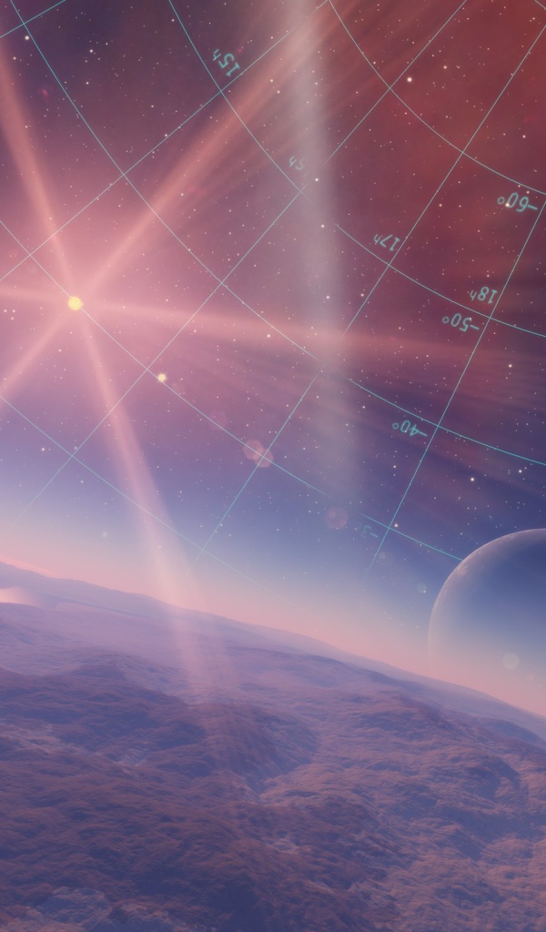 Координатная сетка в космосе