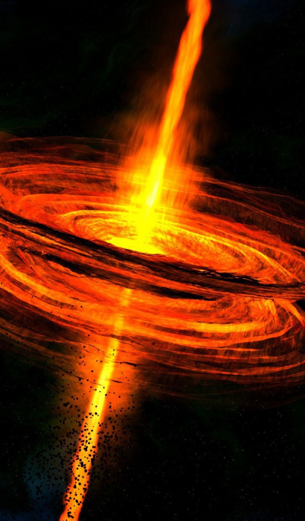 Огненная воронка в космосе