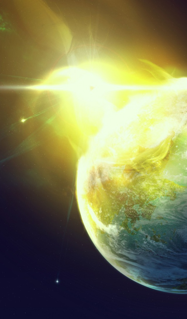 Огненный всплеск на планете