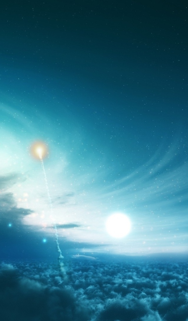 Вспышка в облаках