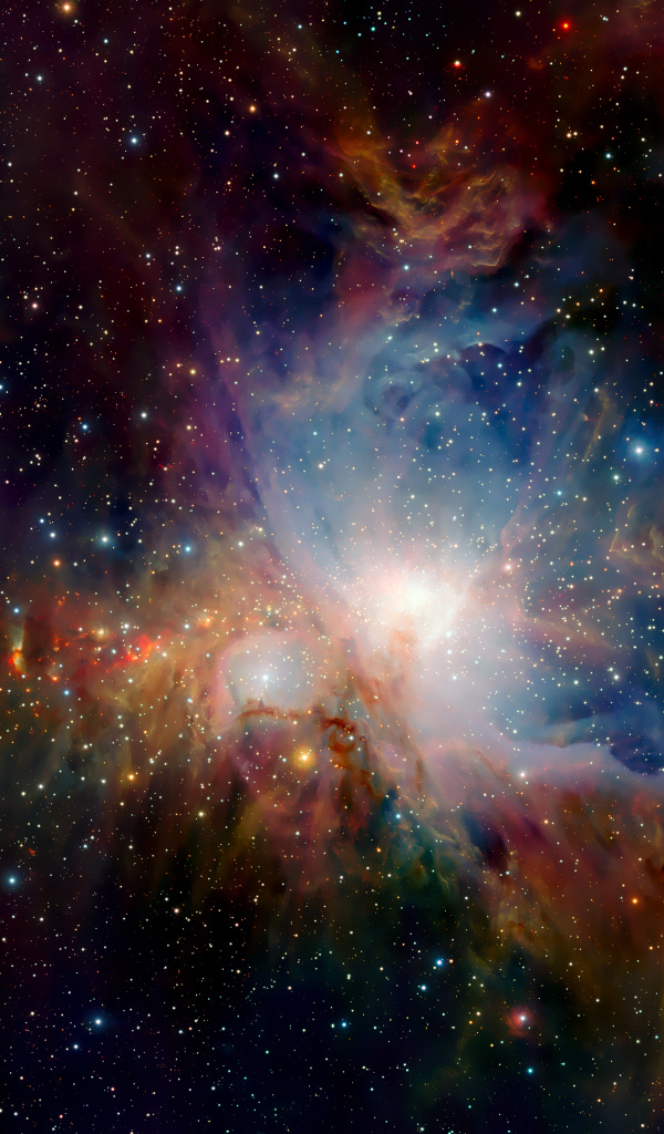 Туманность Ориона в инфракрасном свете