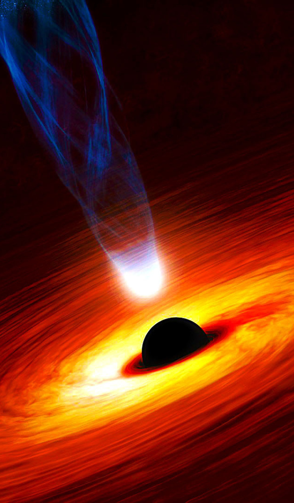 Притяжение черной дыры