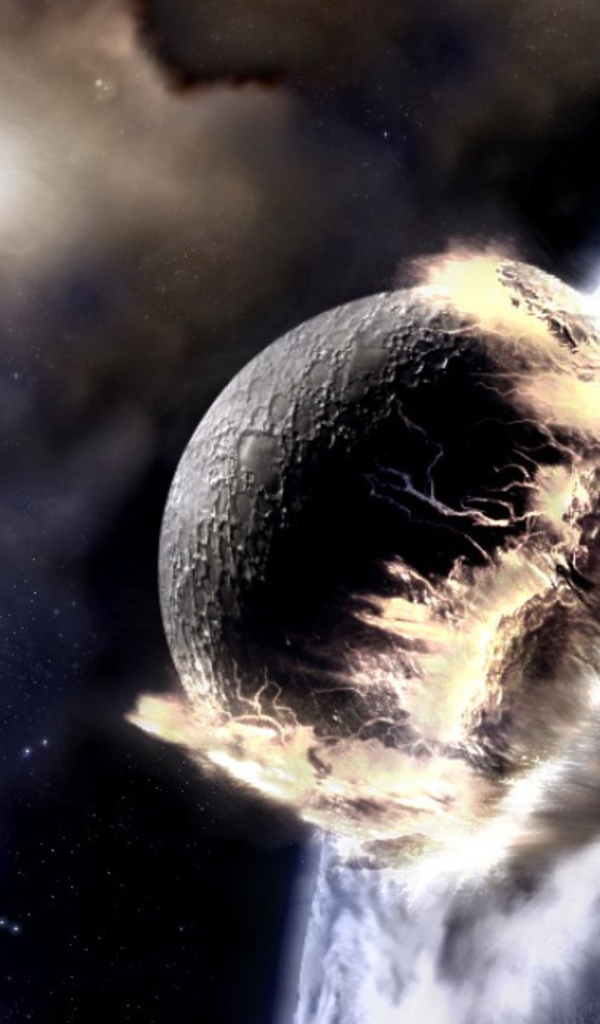 Столкновение двух планет