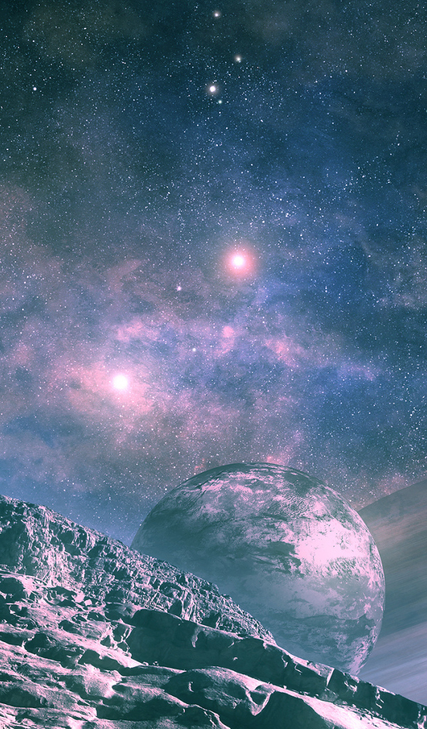 Ландшафт спутника планеты