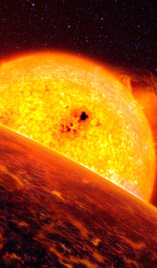 Планета близко от солнца