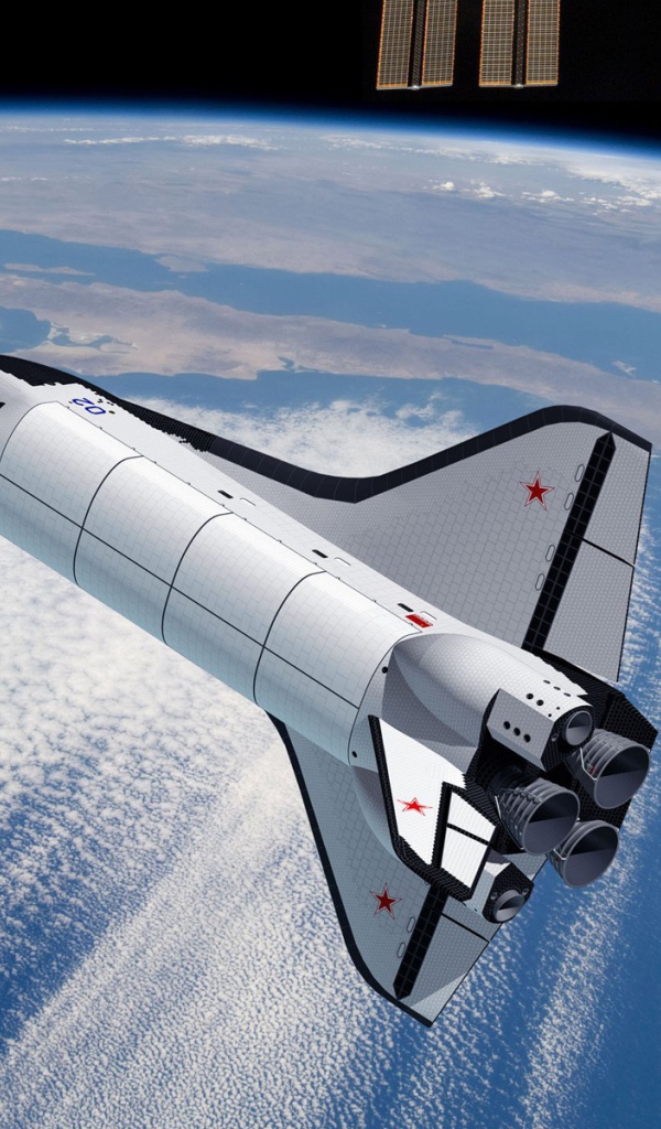 Космический корабль возвращается на Землю