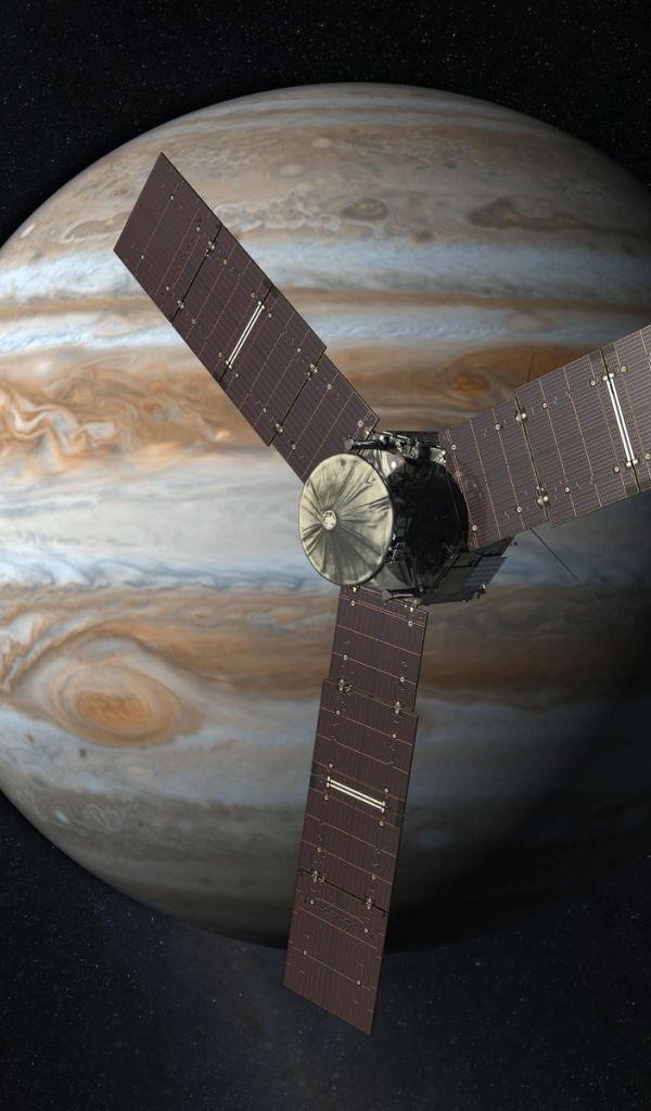 Космический корабль у Юпитера