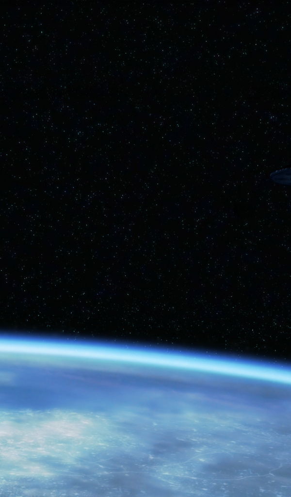 Космическая станция над планетой