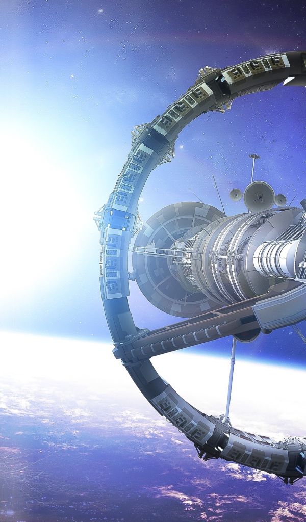 Космический корабль на орбите