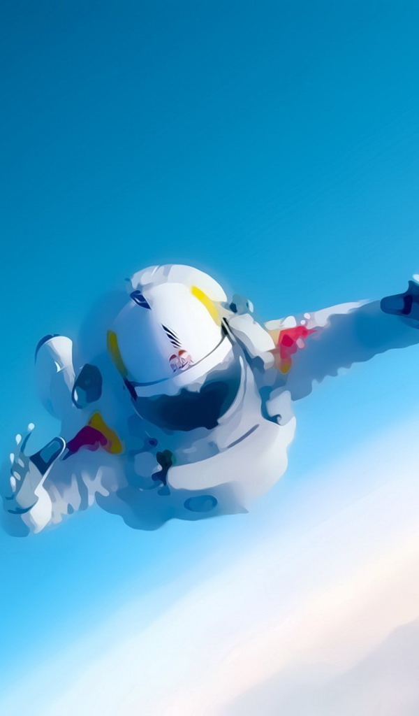 Астронавт падает на землю