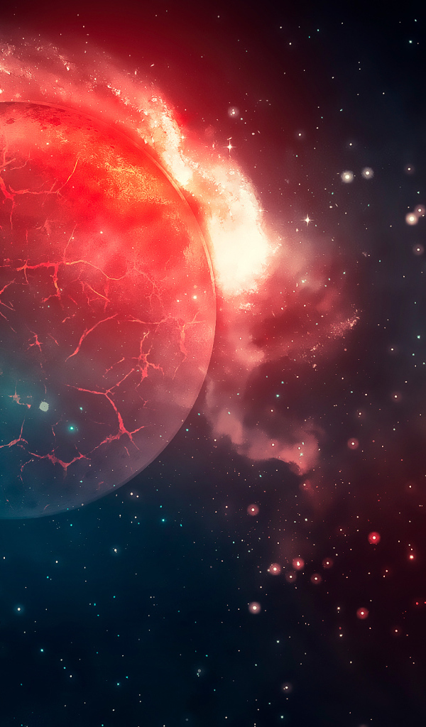 Трещины на поверхности планеты