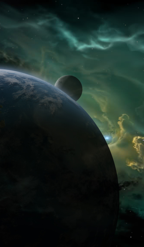 Планета в солнечном свете