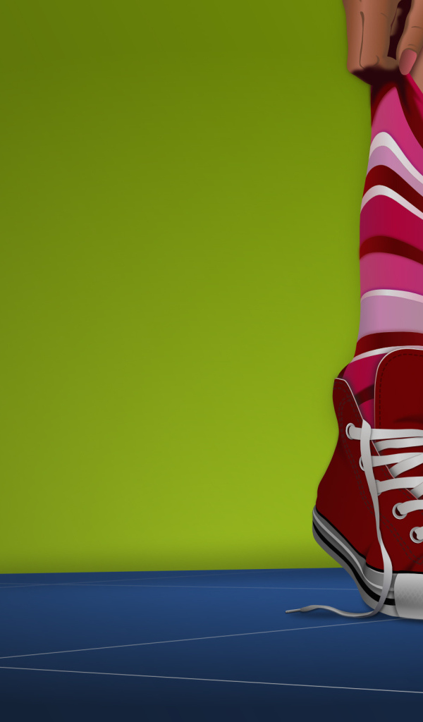 Милые красные кеды