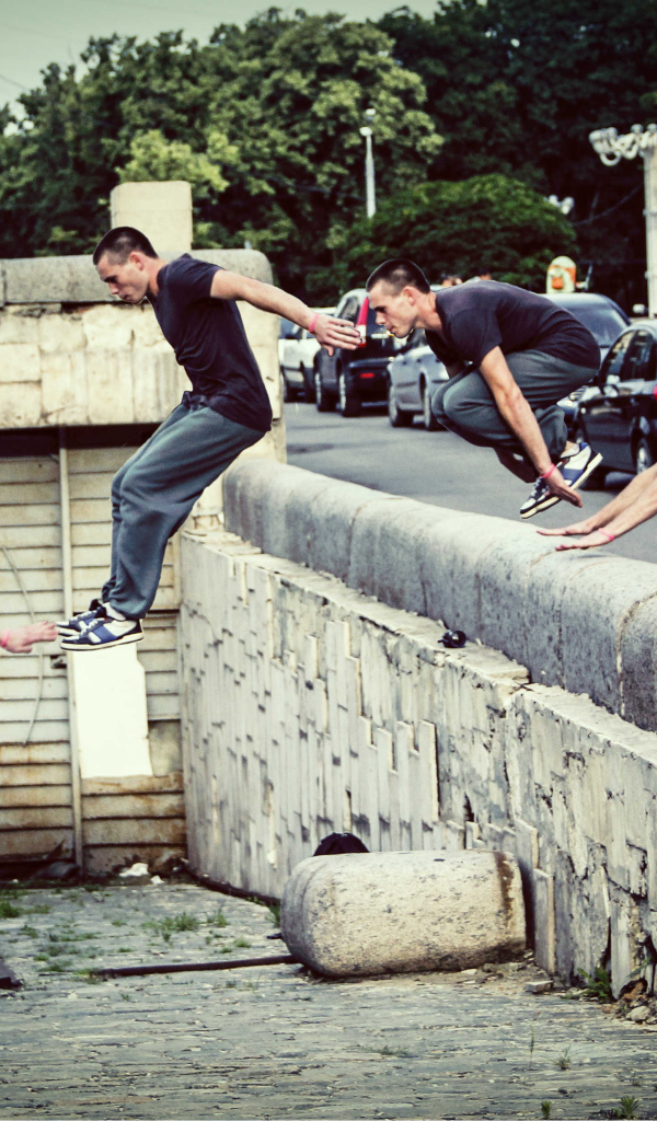 Раскадровка прыжка в паркуре