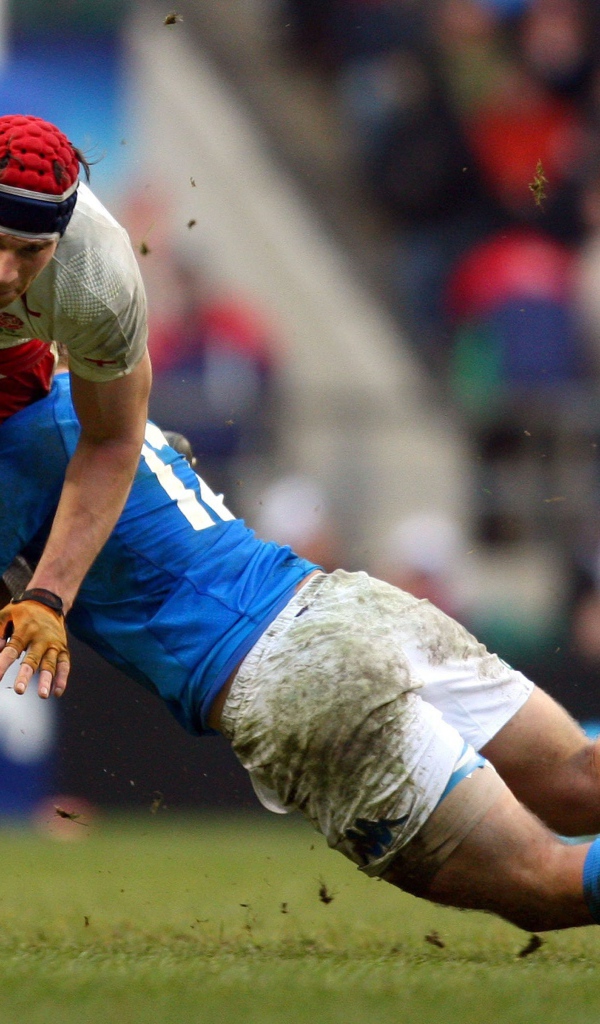 Игра в регби на поле