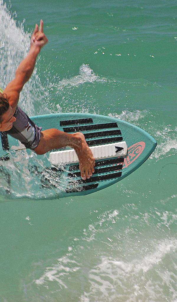 Катание по волнам на доске