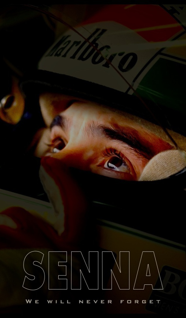 Гонщик Айртон Сенна