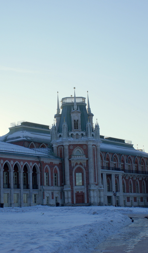 Снег в Москве Царицыно