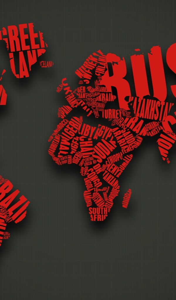 Стильная карта мира