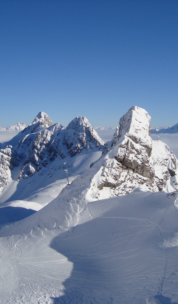 Альпы на горнолыжном курорте Сант Антон, Австрия