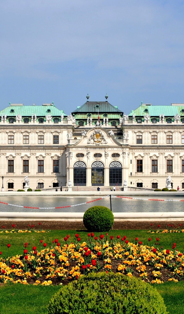 Бельведерский дворец в городе Вена, Австрия