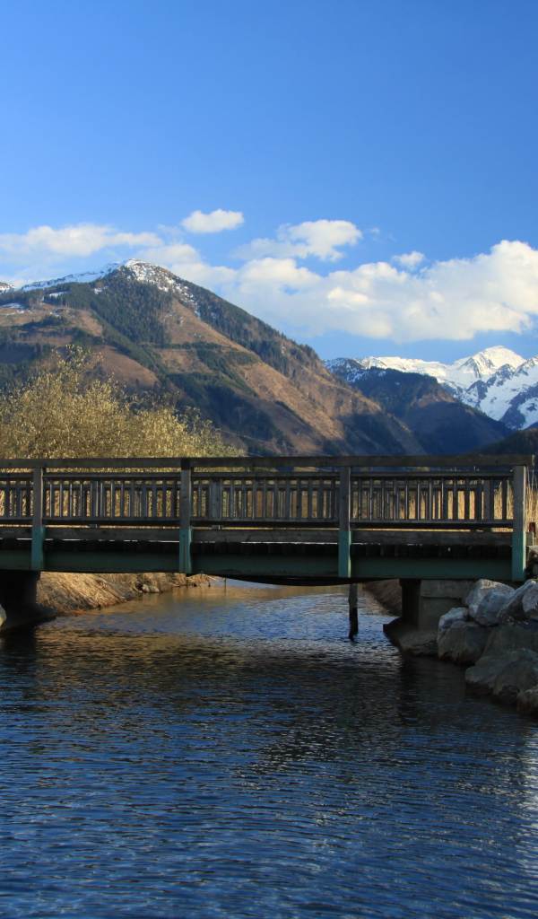 Мост на курорте Цель-ам-Зее, Австрия