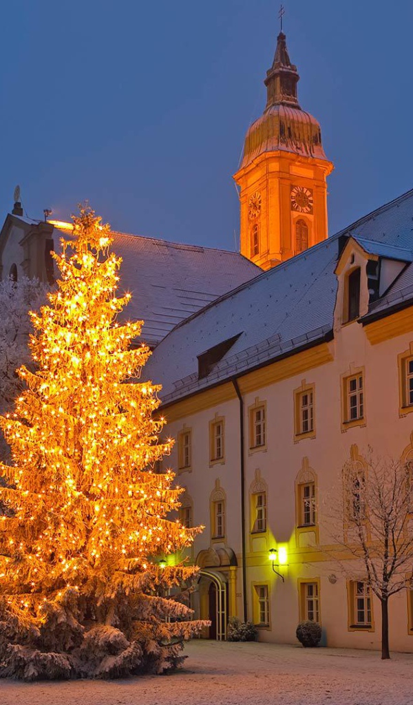 Рождество в городе Нойштифт, Австрия