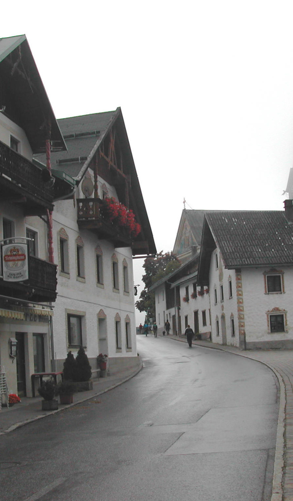 Городская улица на курорте Зеефельд, Австрия