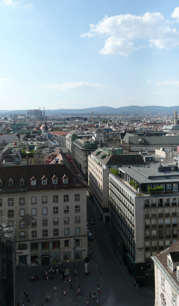 Городские улицы в городе Вена, Австрия